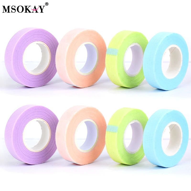 Micropore Eyelash Tape 5 Rolls Breathable Nonwoven Cloth Adhesive Tape