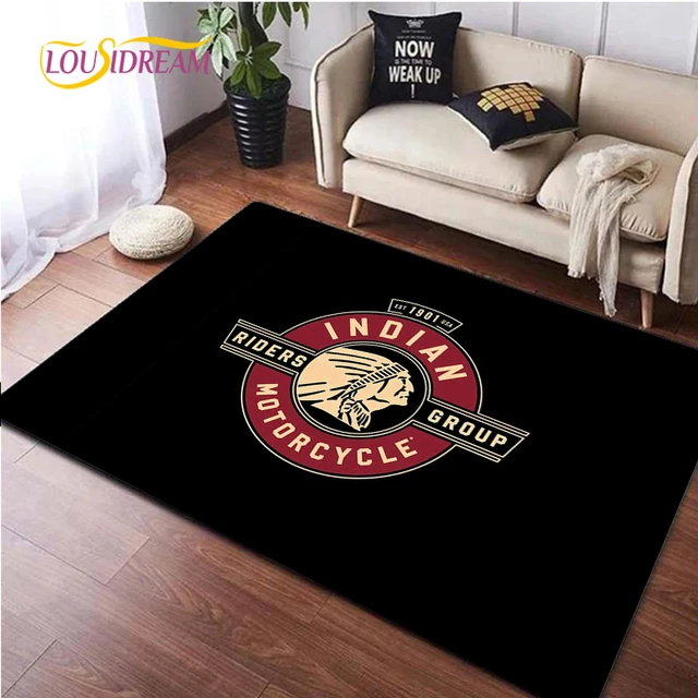 Gift Ideas For Men Personalized Showroom Workshop Motorcycle Carpet Rug  Garage Indian Motorcycle Floor Mat – Letto Signs Carpet Co., Ltd