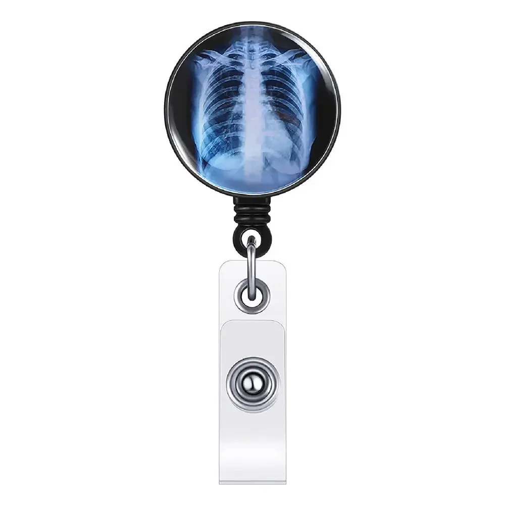 Carrete De Insignia De Rayos X Retráctil Para Técnico De Radiología, Soporte De Carrete De Insignia De Huo, Cráneo, Pecho, Enfermera, Doctor, Tarjeta De Tudiante, Regalo - AliExprs
