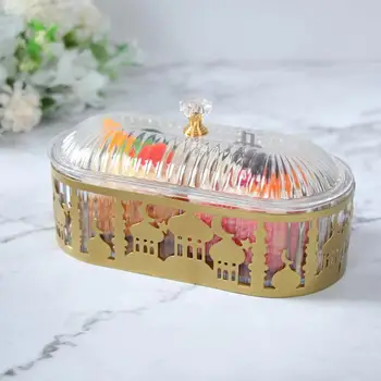 Ramadan Candy Food Tray EID Mubarak Decoration For Home Dessert Box 2025 Ramadan Kareem Islamic Muslim Party Supplies ﻿