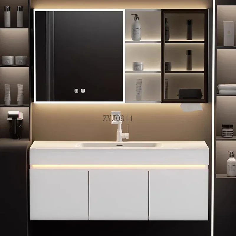 Mirrors Closed Storage Toilet Cabinet Towel Wall Pharmacy Wc Furniture Drawer Luxury Bathroom Space Saving Wooden Sinks Shelf
