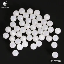 Bolas plásticas contínuas da esfera do polipropileno de 9mm (pp) para válvulas e rolamentos de esferas