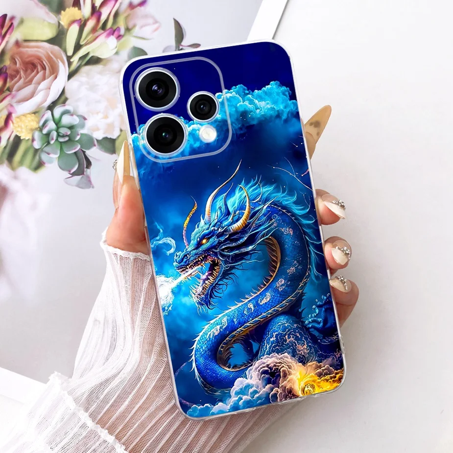 Colorful Flowers Painted Soft Slim Phone Case