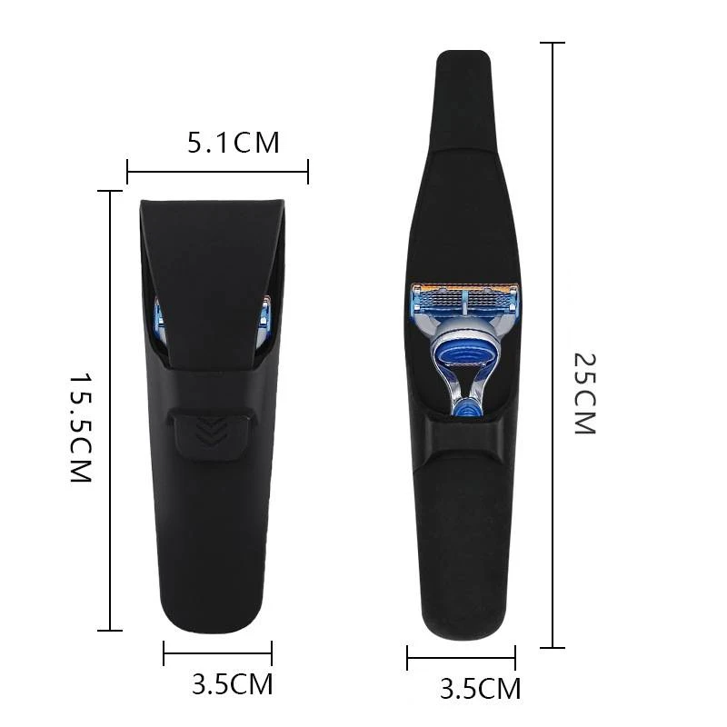 Portable Shaver Protective Case Silicone Razor Cover Travel Trip Portable Prevent Scratch Tools Manual Shaver Protector Cover