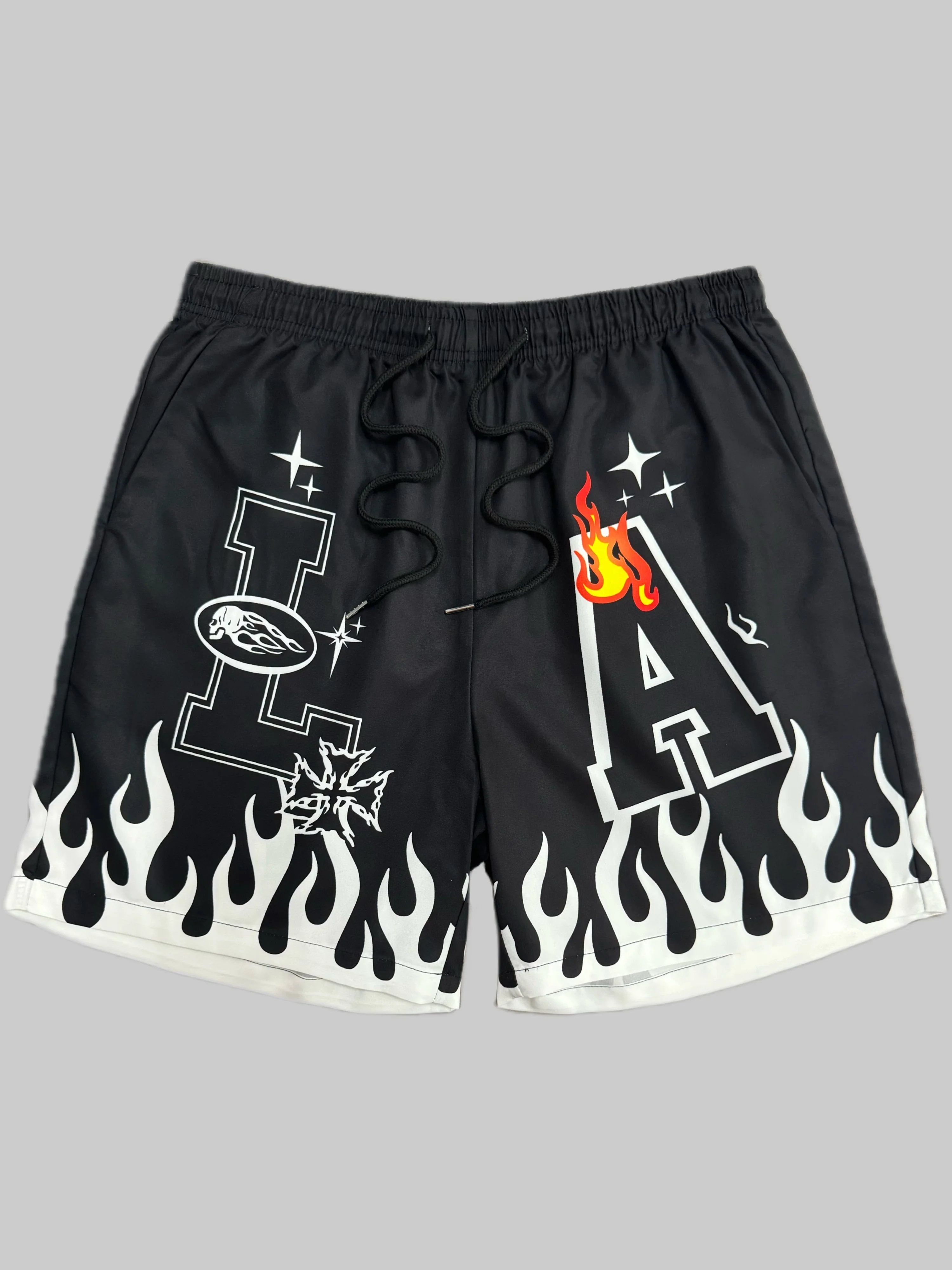Street Life Summer Casual Shorts Men Women Kids Shorts Fashion Graphic Letter Printed Breathable Quick-Drying Oversized