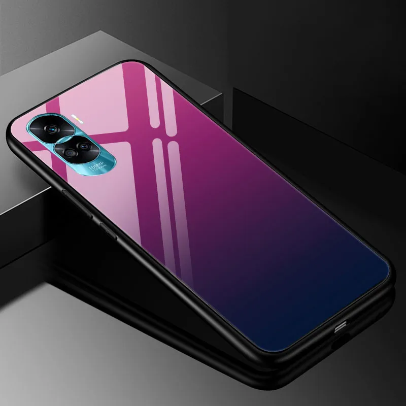 Luxury Tempered Glass Phone Case with Bumper - Cute Design