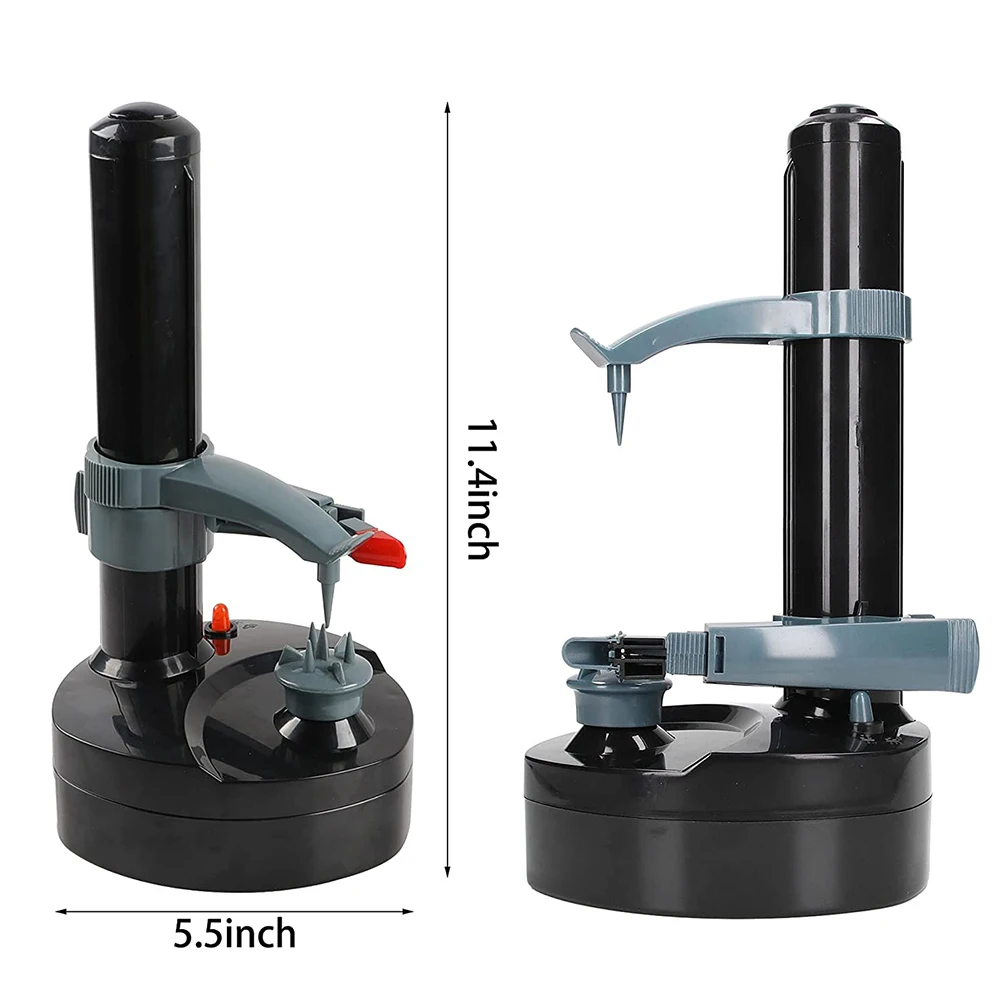 Electric Potato Peeler Multifunctional Fruit Peeler With Adapter And Spare Blades Kitchen Automatic Rotating Peeling Tool