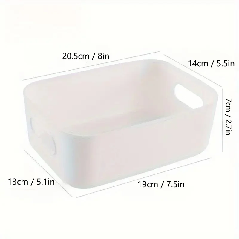10pcs Large Capacity Storage Box with Cover Household Plastic Toy Basket...