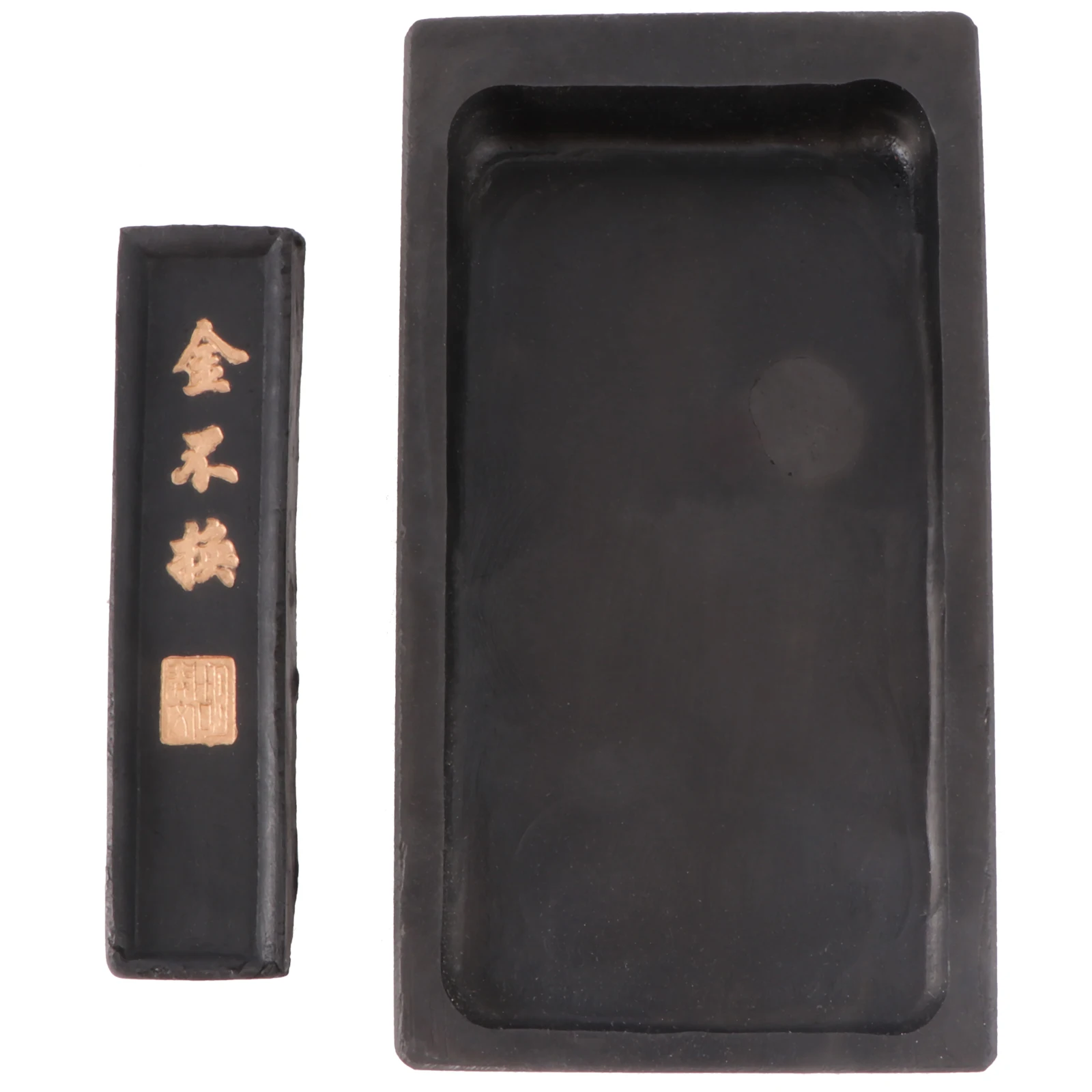

A Set Of Chinese Inkstone Ink Grinding Stone Chinese Ink Stone For Home Grinding Ink Stone Traditional Ink Tray Ink Bar Random