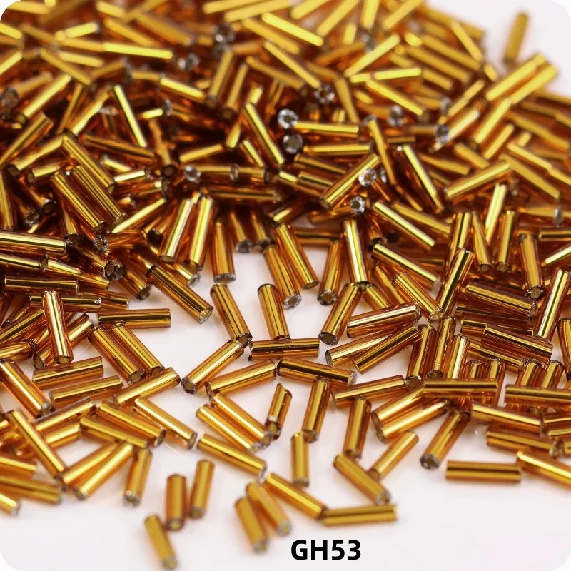 Colorful Glass Straight Tube Beads