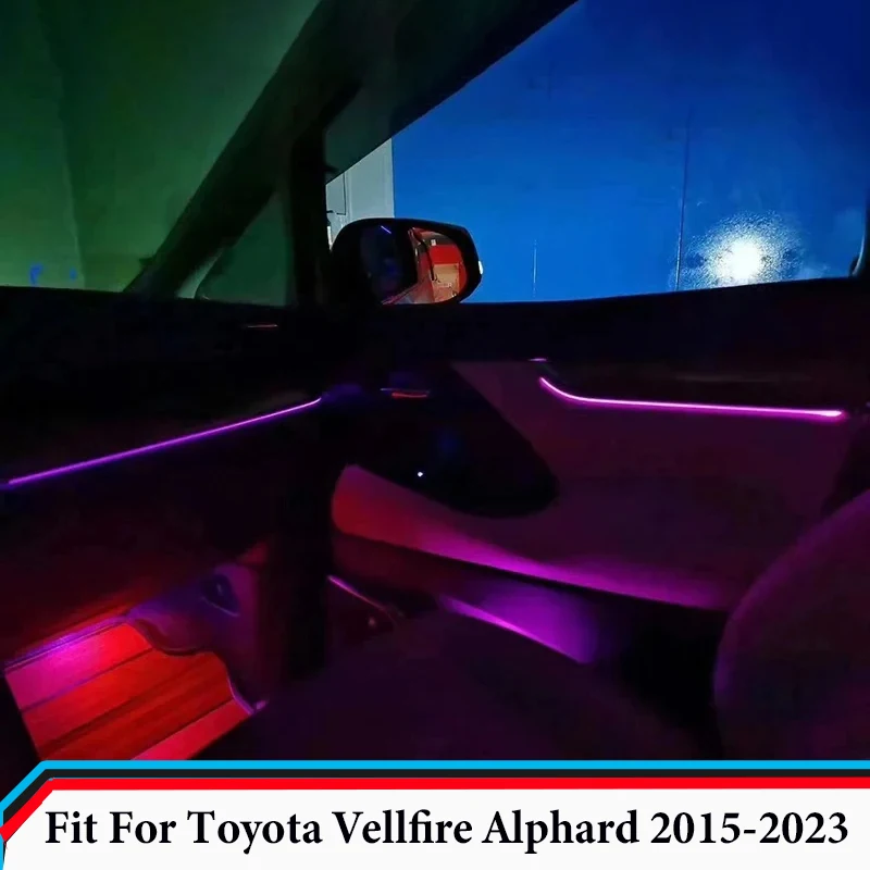 

LHD/RHD Atmosphere Lamp Suitable for Toyota Vellfire Alphard 2015 2016 2017 - 2023 Full Set Car Chair Light LED Ambient Light