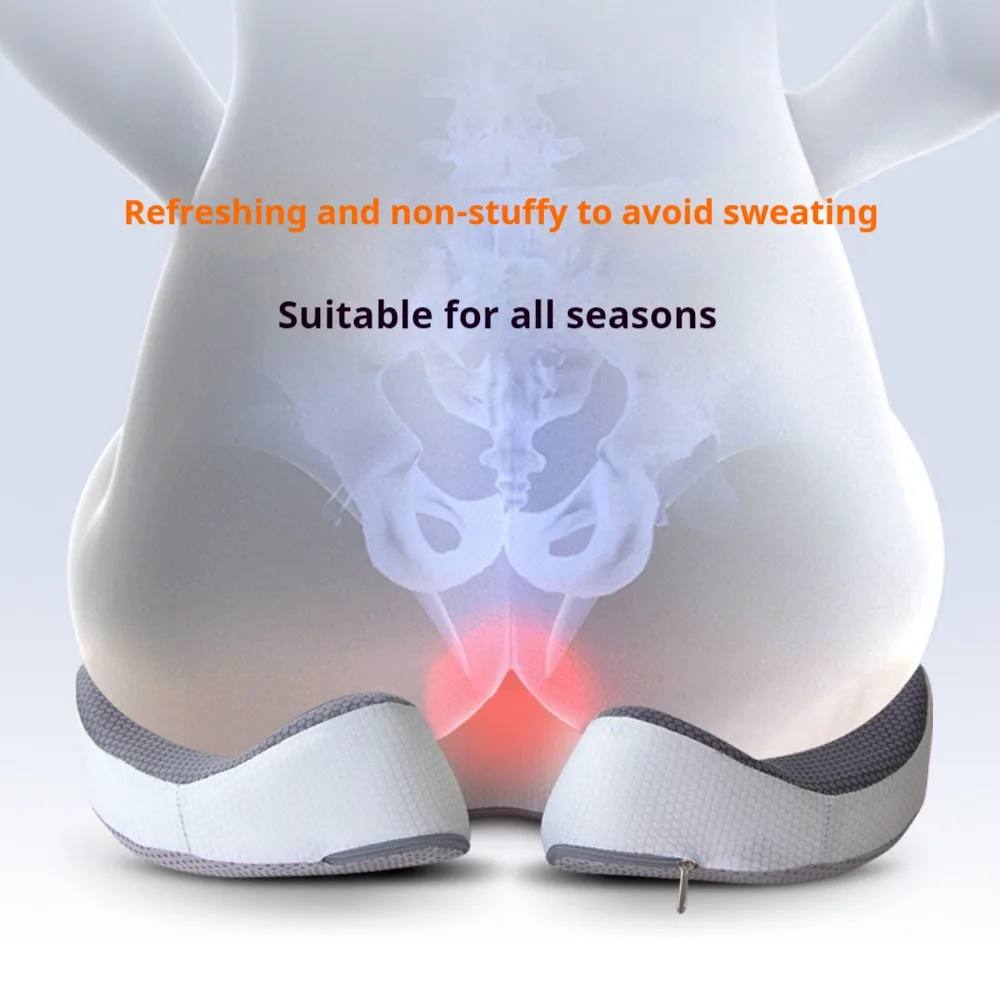 New Cushion Non Slip Orthopedic Memory Foam Prostate Cushion for Tailbone Sciaticaback Pain Relief Comfort Chair Car Seat 3