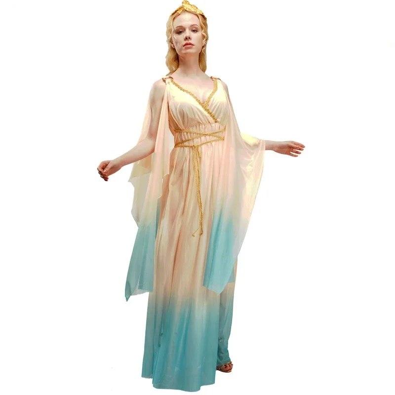 

Greek Mythology Cosplay Costume Ancient Roman Dress for Adults Women Carnival Cosplay Party Sexy Outfit Greek Goddess Dress Suit