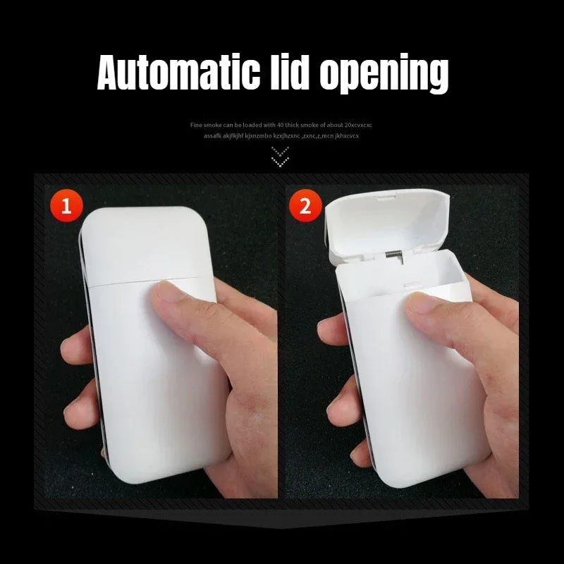 Description Picture 4 of itemWindproof Mute Newest Cigar Ignifiers Slim Pack of 20 Cigarettes Cases Lighter Portable Cigarette Lighters & Smoking Accessories