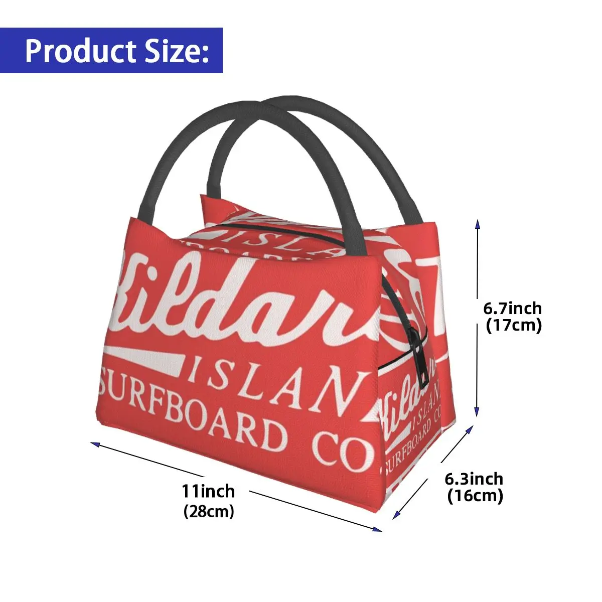 Kildare Island Surf Portable insulation bag for Cooler Thermal Food Office Pinic Container