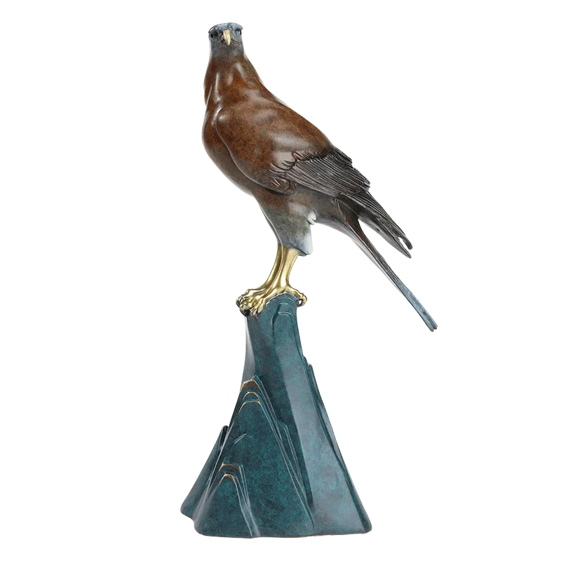 

Brass Artwork Office Eagle Decoration Relocation and Opening Business Gift Desktop Decoration