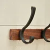 5/3/1Pcs Solid Wood Hooks Wall Mounted Clothes Scarf Hat Coat Hook Simple Room Decor Storage Hanger Towel Rack Home Organizer 4