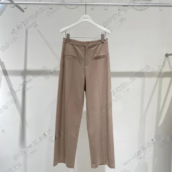 정통 카운터 다이렉트 메일 @ Pm 밀 봄 23 밝은 갈색 한국 스타일 와이드 레그 슈트 토핑 바지 4e1250221