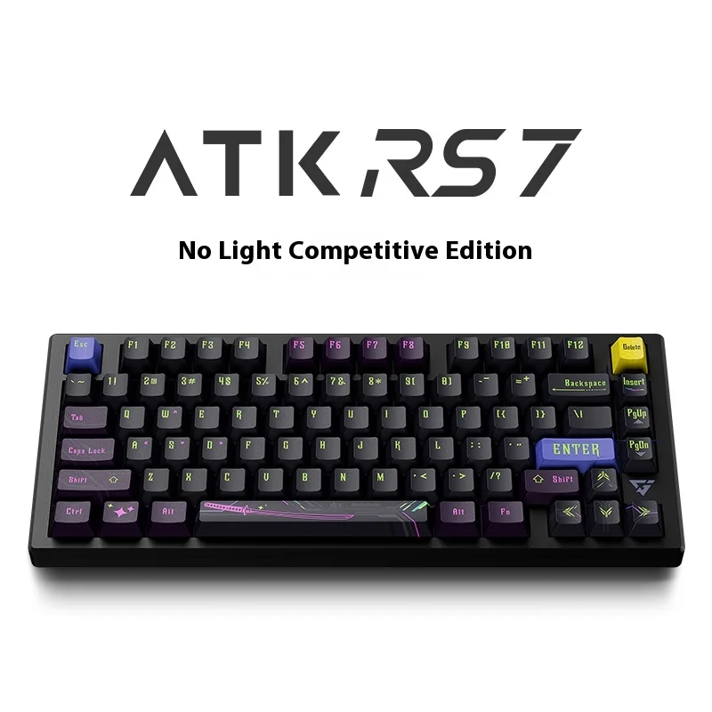 Atk rs7 proメカニカルキーボード,アルミニウム合金,磁気