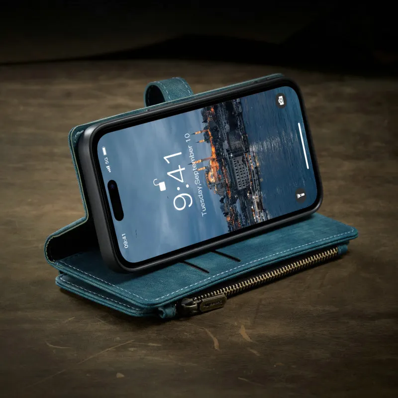 CaseMe Original For iPhone 15 14 13 11 8 12 Pro Case Wallet Magnet Flip Cover For iPhone 7 Plus 15 14 Pro Max Leather Phone Case