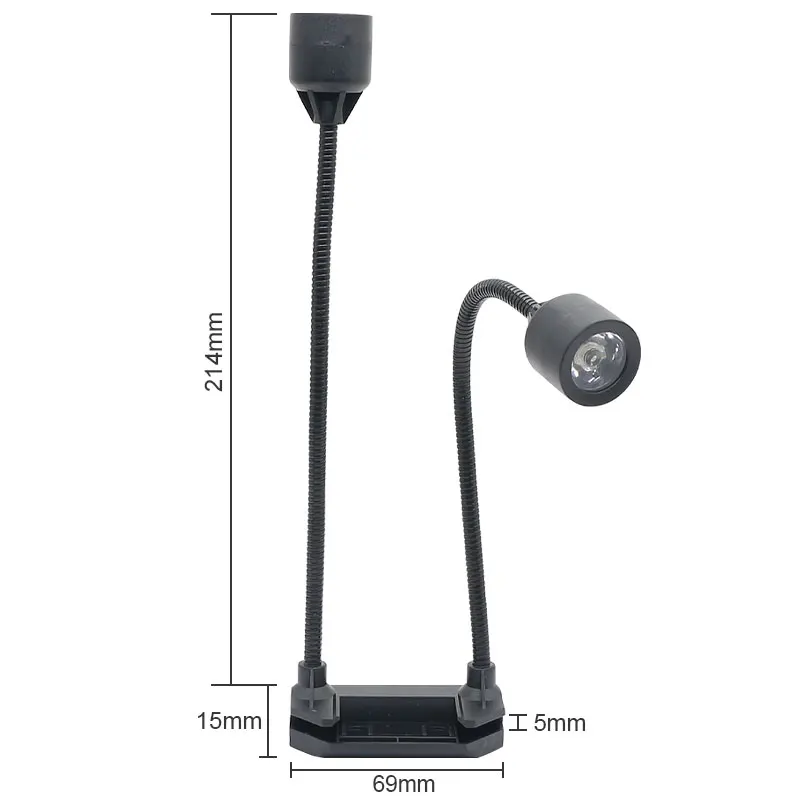 Soldering Microscope Microscope Dual Light Source Illumination Portable Lamp for MG1600 Adjustable Brightness Bendable Bracket