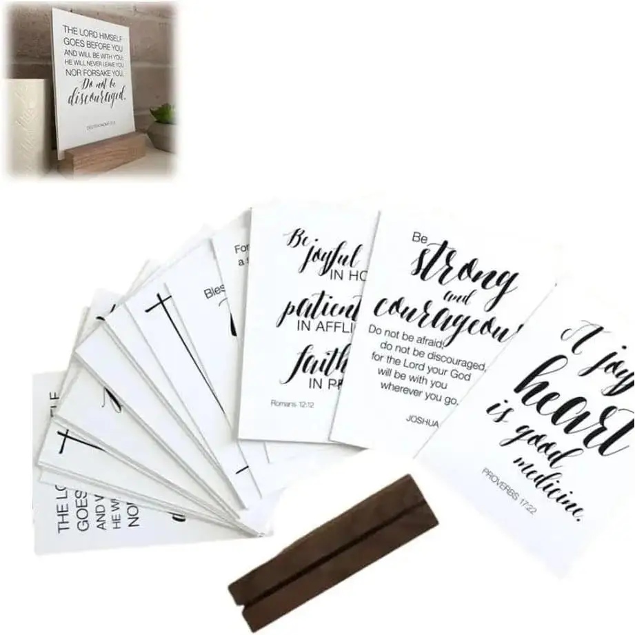 Set Of 52 Scripture Cards-Bible Verse Cards, Biblical Positive Religious Affirmation Decks,Encouragement Cards Greeting