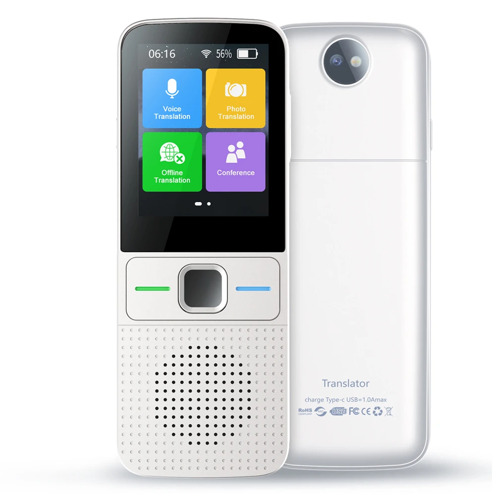 Language Translator Device Portable Instant Translator 137 Languages WiFi/Offline 12 Languages Two-Way Translation