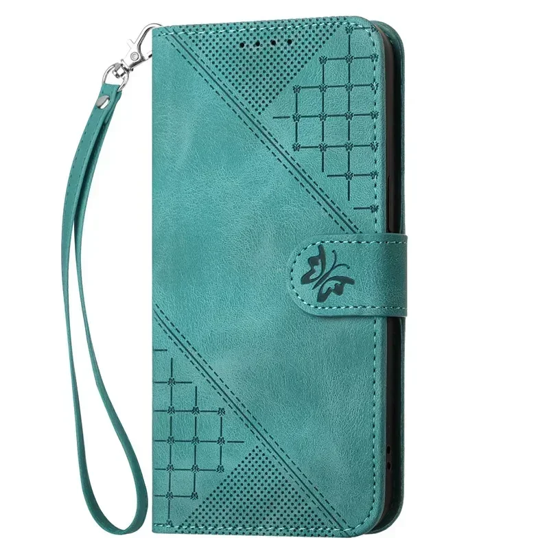 Floral Leather Wallet Flip Cover Phone Case with Card Slots