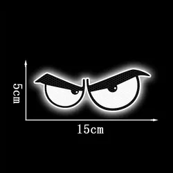 Humorous Waterproof Reflective Devil Eye Sticker for Vehicles - Car, Truck, Motorcycle Accessory Decal (A)