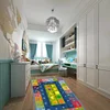 Alphabet Numbers and Shapes Educational Area Rug Anti-slip Backing Rectangle Baby Crawling Mat  Kids Room Playroom Carpet 5