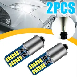 2pcs Canbus BA9S LED H6W T4W Car Light Bulb T2W T3W H5W Car Reverse Lights Parking License Plate Light Auto 12V White