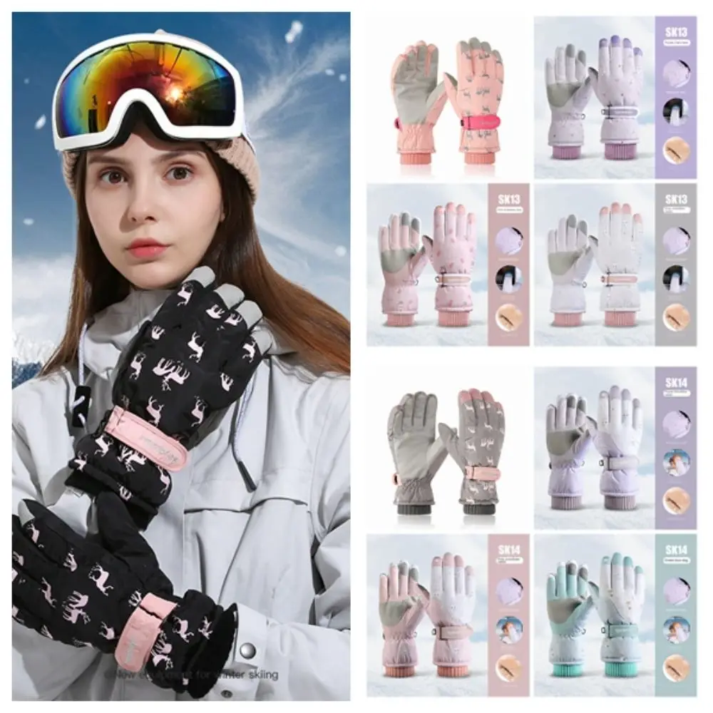 Winter Ourdoor Sport Warm Gloves Men Women Windproof Coldproof Ski Motorcycle Riding Thicken Gloves Anti-slip Breathable Mittens winter windproof waterproof thicken warm gloves men ski snow snowboard gloves motorcycle riding touch screen anti slip glove