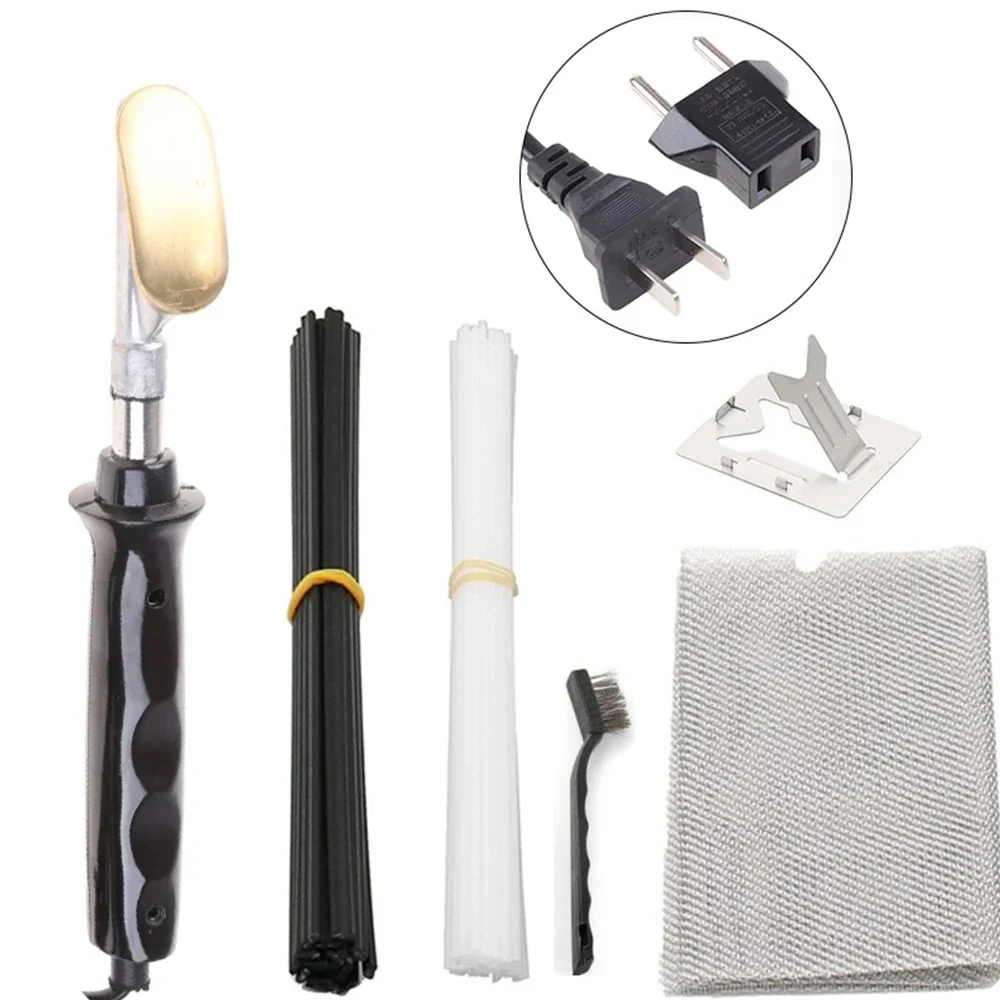 50W Plastic Welding Machine Kit Automotive Bumper Crack Repair Gun with Iron Hot Stapler Welding Soldering Iron Garage Tool 5
