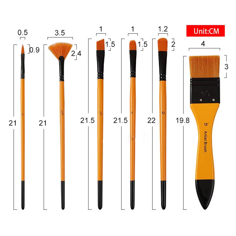 Рисунок 2 - мягкая плоская кисть для акриловой