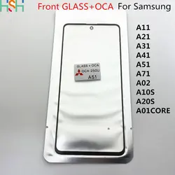 Remplacement de l'écran tactile LCD, lentille extérieure avant, verre OCA, compatible avec Samsung Galaxy A31, A41, A51, A71, A01, A11, A21, A01CORE, A21S, A10S, A20S