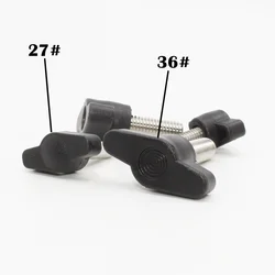 Stainless Steel Adjustable Butterfly Wing Thumb Screw with Z - Shaped Handle - M8 (Head 36mm)