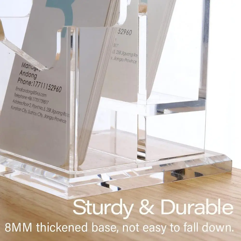 Description Picture 5 of itemAcrylic Business Card Holders Business Cards Display Holders Stand Clear Acrylic Business Card Display Stand Vertical Business