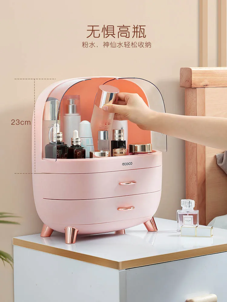 

Large Capacity Makeup Drawer Nail Polish Lipstick Skincare Products Storage Container Household Cosmetic Organizer Box