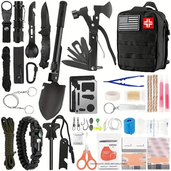 Outdoor Supplies Camping Emergency Equipment Camping Survival Tool Set Multifunctional SelfDefense Supplies First Aid Kits 1