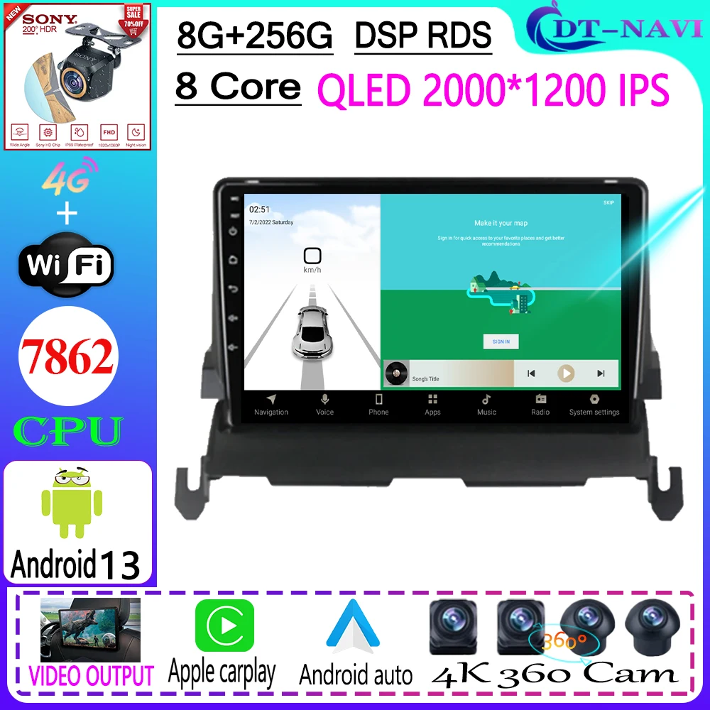 

Автомагнитола на Android 13, мультимедийный видеоплеер, навигация, стерео, GPS для DODGE Journey 2009, 2010, 2011, 2012 детской, Wi-Fi, 4G BT, головное устройство