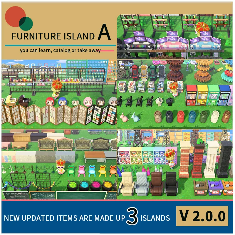 Animal Crossing Recipes New Horizons Treasure Island Dream island Diy Plan Nook Miles Tickets Furniture island Bells acnh