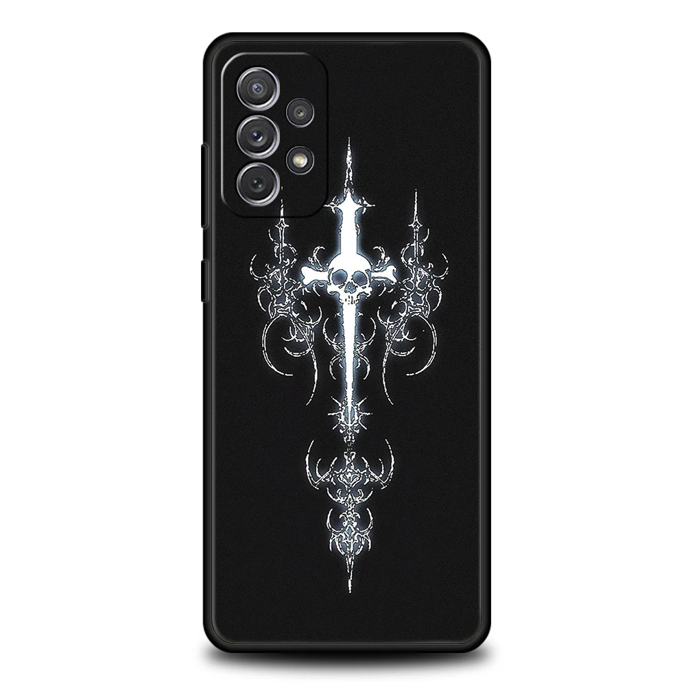 Cyber Sigil Cross Line Soft TPU Shell Phone Case
