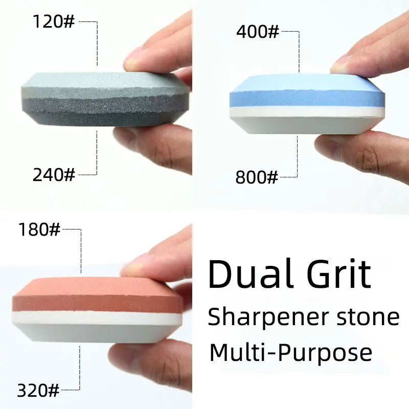 Set of 2 Dual Grit Multi-Purpose Sharpener and Rectangular Cut Axe