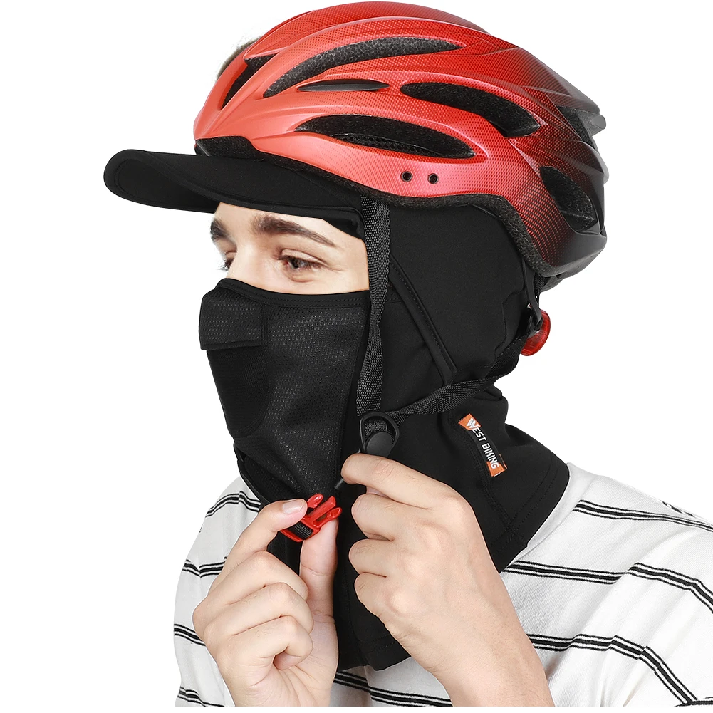 WEST BIKING Winter Cycling Cap Windproof Thermal Ski Snowboard Caps Running Hiking Bicycle Biker Helmet Liner Hats Men Women