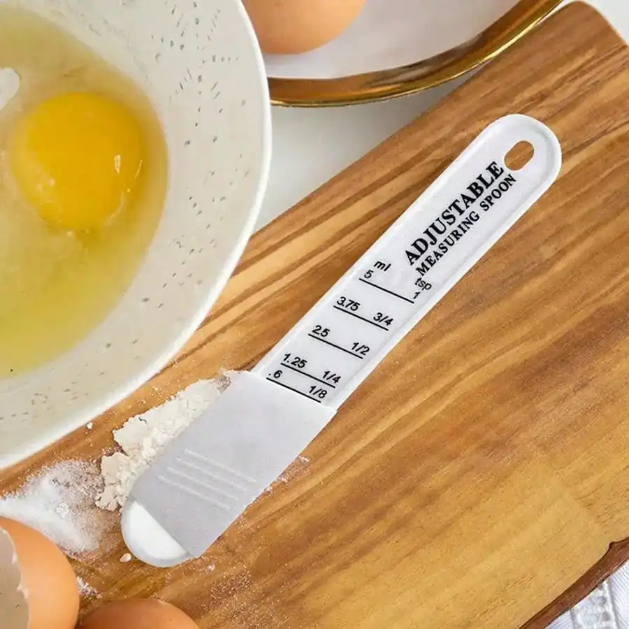 1PC Adjustable PP measuring spoon with graduated coffee and powdered sugar seasoning measuring spoon Kitchen baking accessories Kitchen