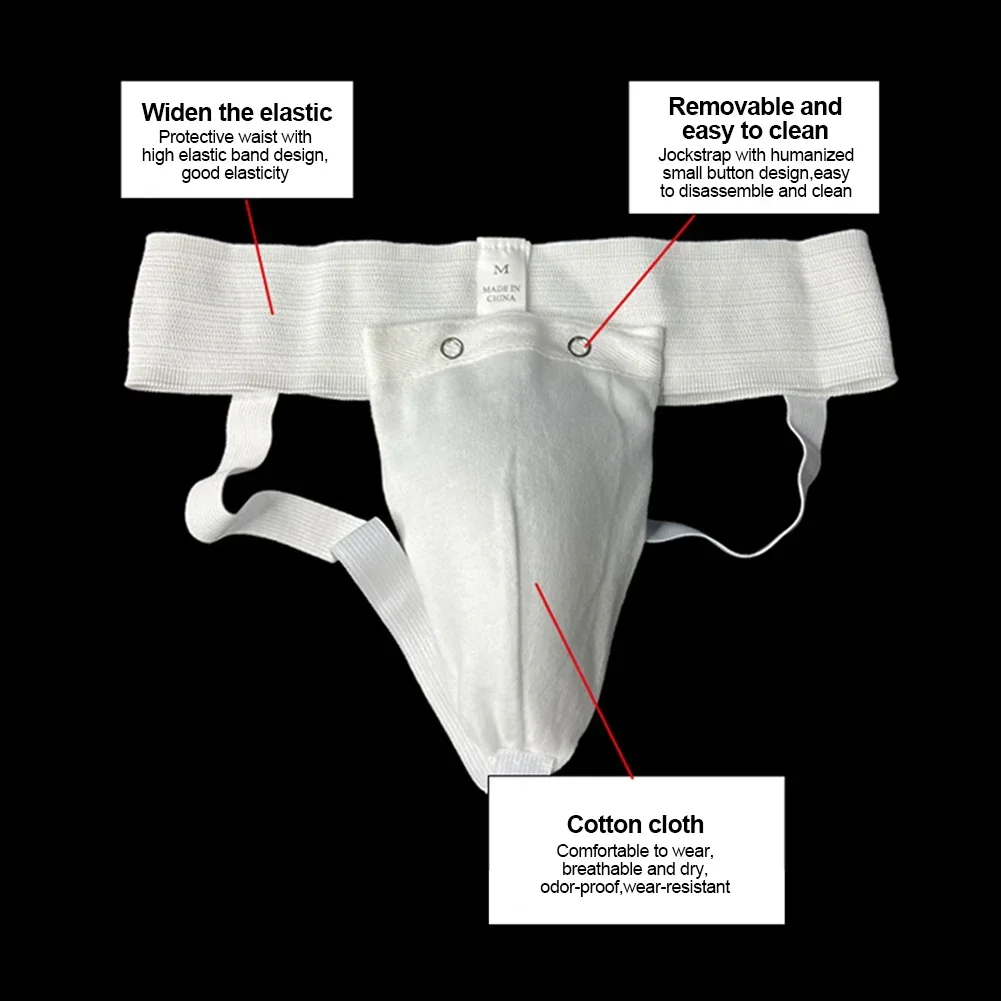 Men Professional Groin Guard Safety Cup Punching Kick Boxing Protection Guard Portable Jockstrap Support Male Training Protector