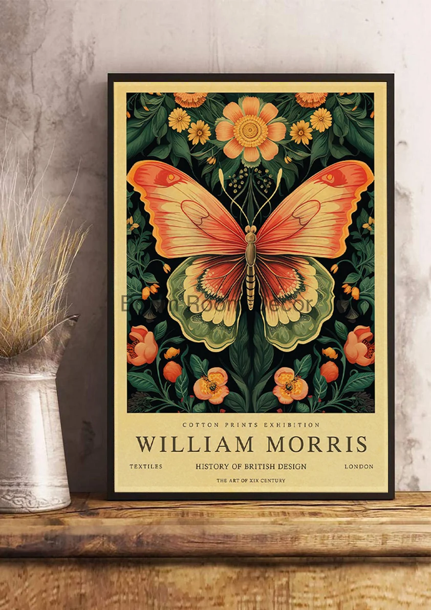 Vintage William Morris Aesthetic Canvas Art