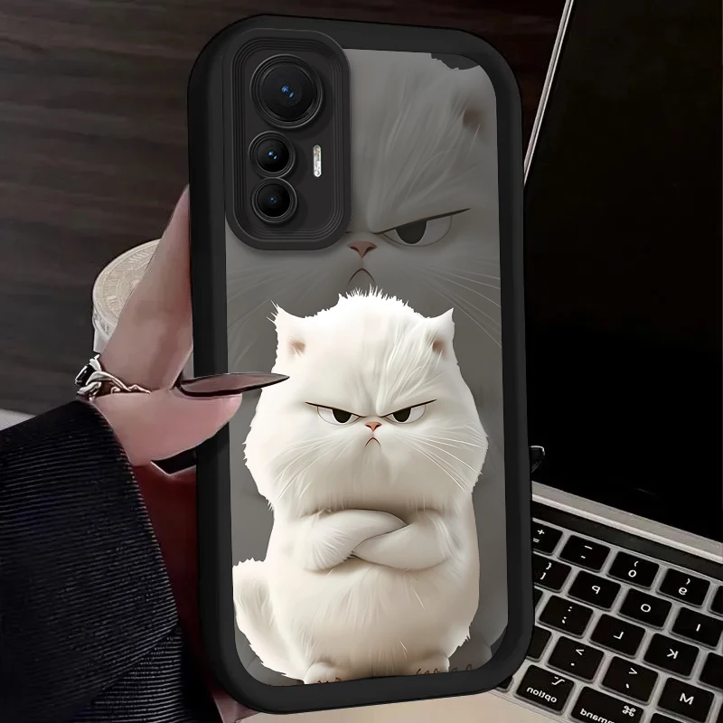 Charming Black and White Cat Phone Case