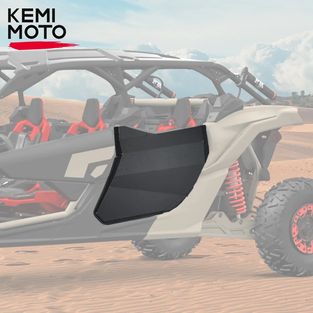 KEMIMOTO UTV Aluminum Rear Full Doors Compatible with Can-am Maverick X3 Max 4x4 XRS XDS DS RS XMR Turbo DPS 4 Doors 715004753