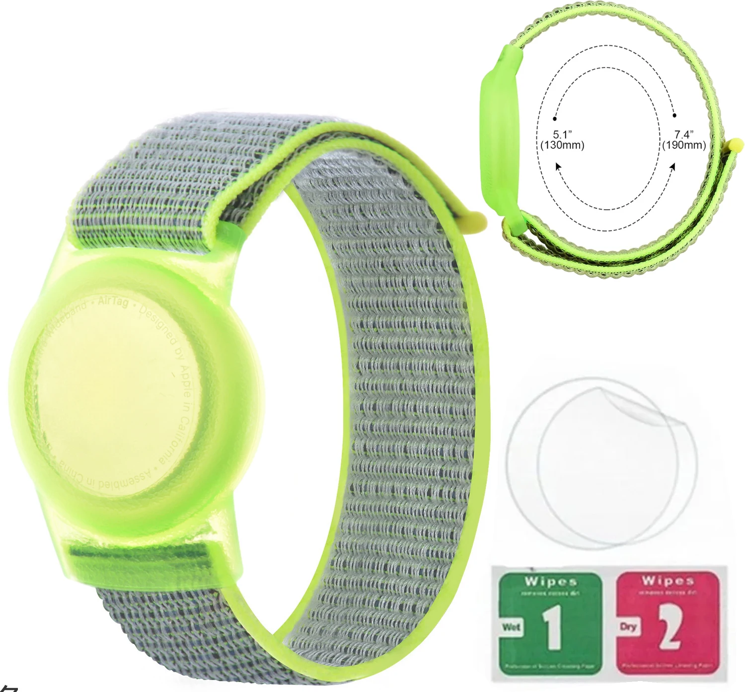 Eye-Catching Adjustable Airtag Necklace with Waterproof Silicone Holder